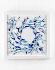Shoaling Fish Marine Swirl Large Art Frame