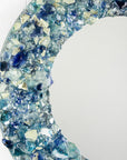 Artisan Beachcomber 38cm Round Mirror - Azure Blues