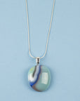 Artisan Large Pendant Necklace - Aqua Ocean