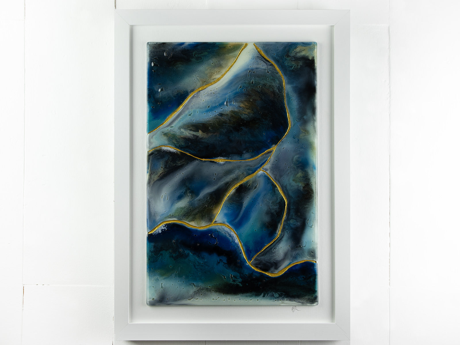 Artisan Aurous Ocean Large Oblong Art Frame - B