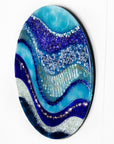 Artisan Azure Shimmer 50cm Round Panel