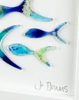 Shoaling Fish Ocean Blues Large Art Frame