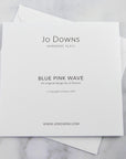 Greeting Card - Blue Pink Wave