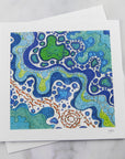 Greeting Card - Blue Rockpool