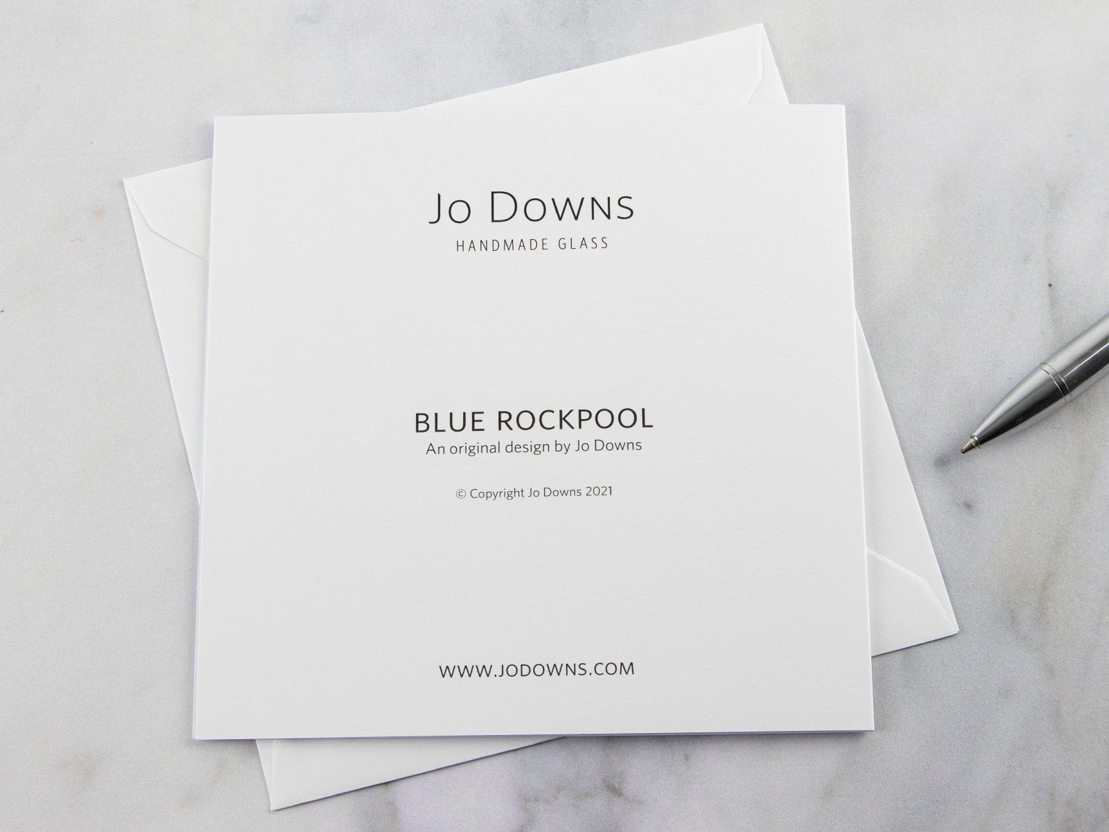 Greeting Card - Blue Rockpool