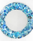 Artisan Beachcomber 50cm Round Mirror - Aqua Blues