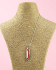 Fused glass pendant necklace, handmade in sea greens and rose pinks, hung n sterling silver chain.