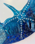 Signature Royal Blue Reef 50cm Round Mirror