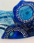 Signature Royal Blue Reef 50cm Round Mirror