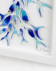 Shoaling Fish Marine Swirl Large Art Frame