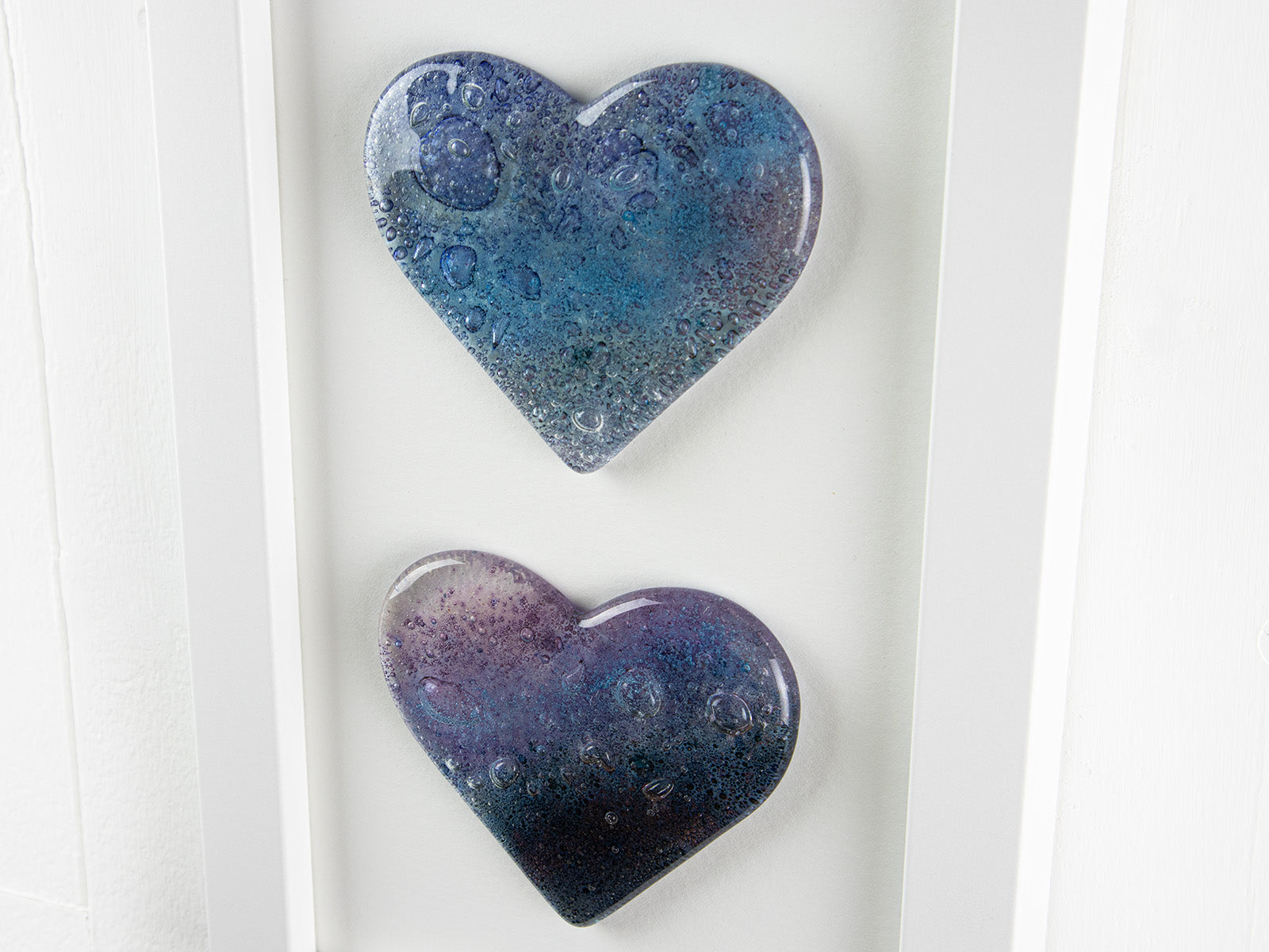 Small Oblong Art Frame - Blue Heart