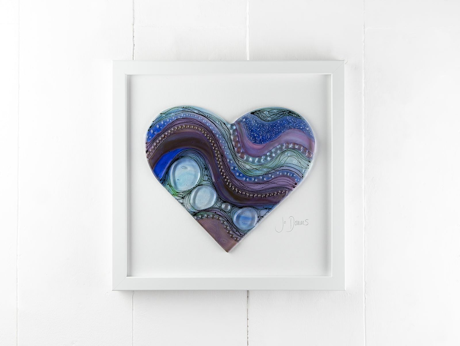Jo Downs Signature Ocean Heart Large Art Frame - B