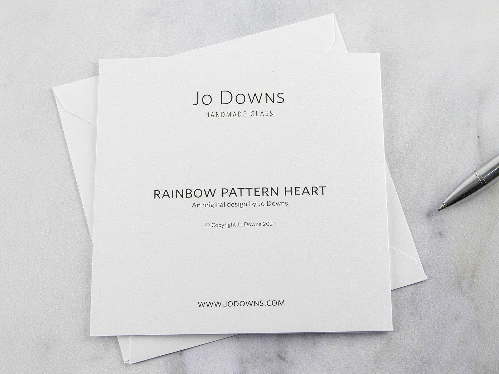 Greeting Card - Rainbow Pattern Heart