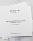 Greeting Card - Rainbow Pattern Heart