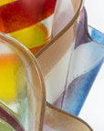 Artisan Rainbow Waves Extra Large Vase - A