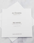 Greeting Card - Red Waves