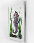 Artisan Coral Seahorse Large Oblong Art Frame