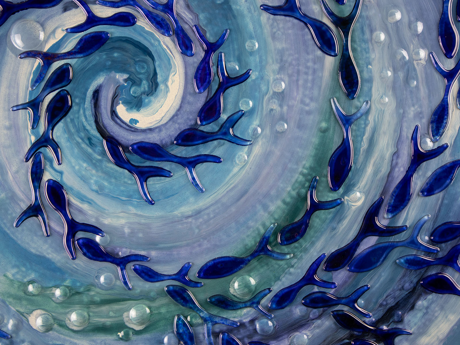 Jo Downs Signature Ocean Swirl Extra Large Art Frame