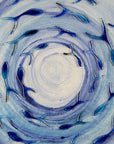 Jo Downs Signature Aqua Swirl Extra Large Art Frame