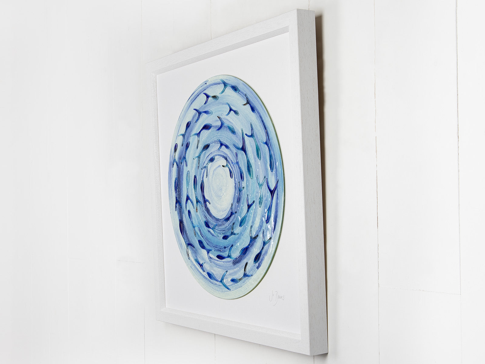 Jo Downs Signature Aqua Swirl Extra Large Art Frame