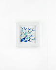 Shoaling Fish Blue Small Art Frame