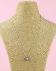 Fused glass pendant necklace, handmade with earthy pinks. Stunning jewellery with sterling silver chain.