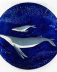 Artisan Drifting Whales Round Panel
