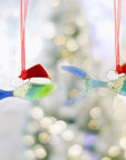 Christmas Hanging - Festive Fish Blue