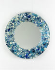 Artisan Beachcomber 38cm Round Mirror - Azure Blues