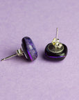 Purple Stud Earrings