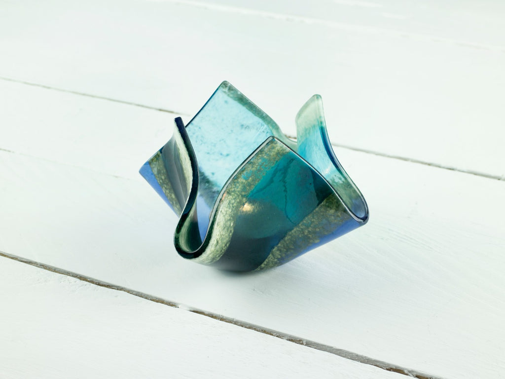 Shoreline Small Vase Jo Downs Handmade Glass