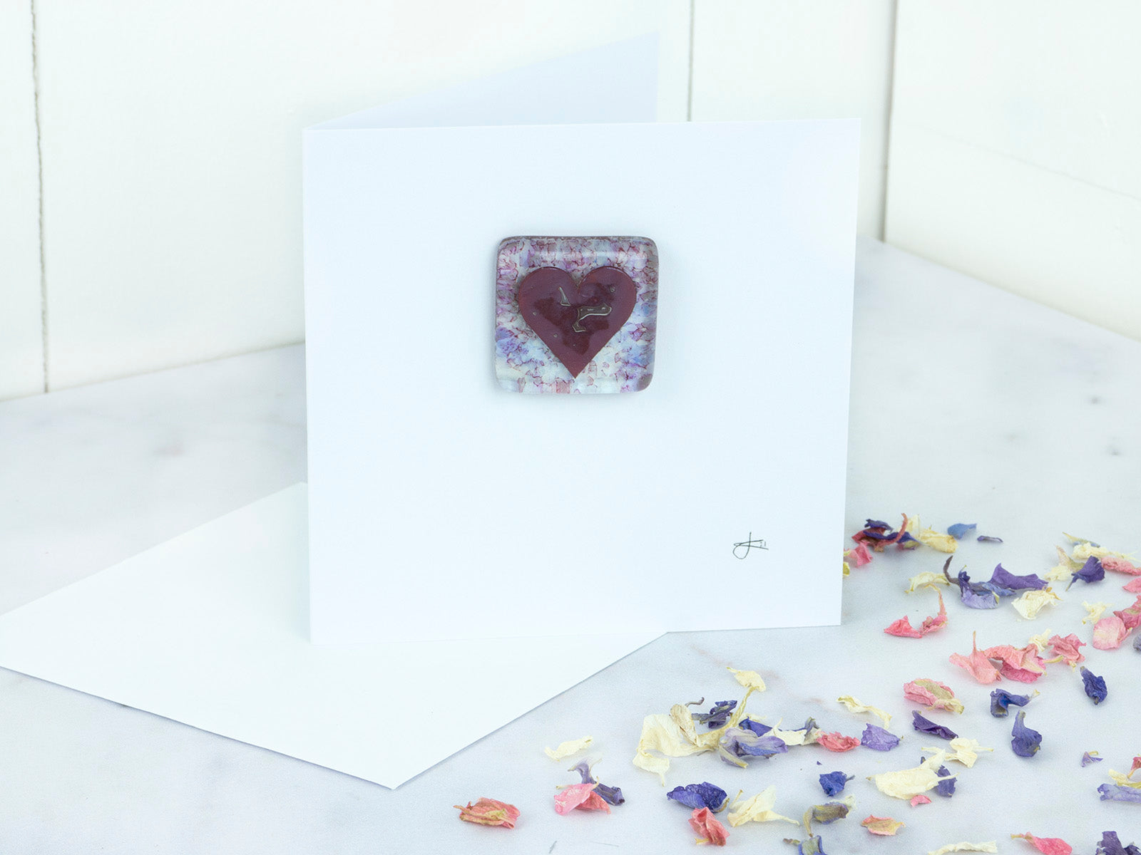 Greeting Card - Glass Heart