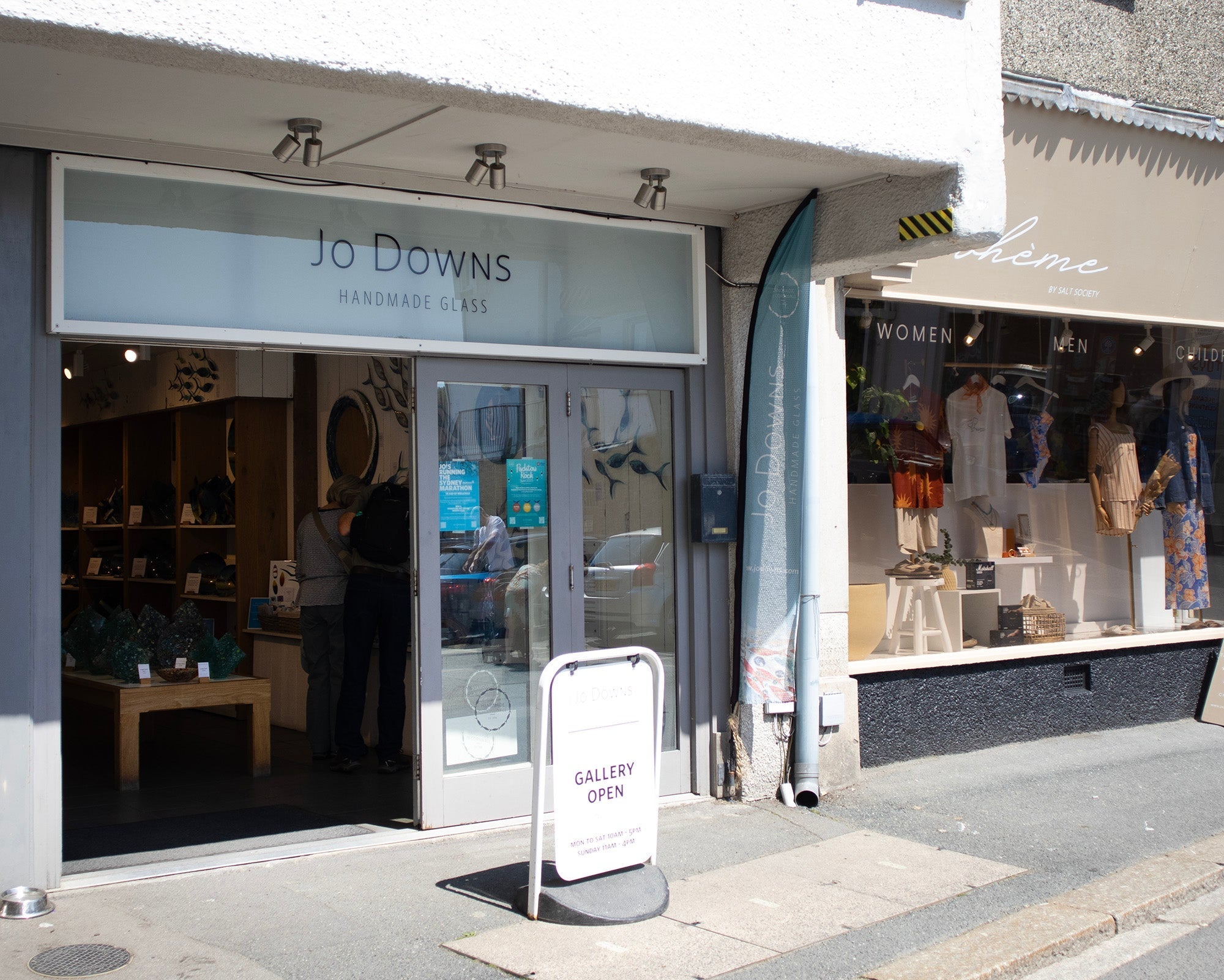 Inside the Jo Downs Fowey Gallery
