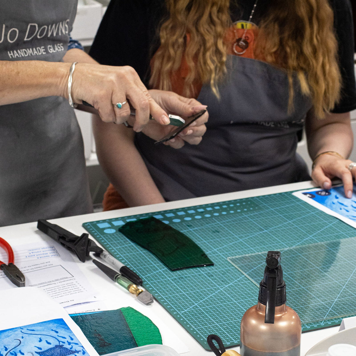 Glass Fusing Workshops Launceston Gallery – Jo Downs Handmade Glass