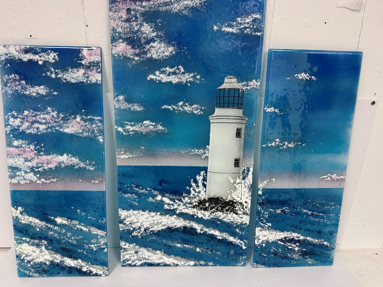 60cm Triptych - 010890 Artisan Lighthouse