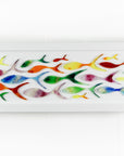 Shoaling Fish Rainbow Rectangular Art Frame