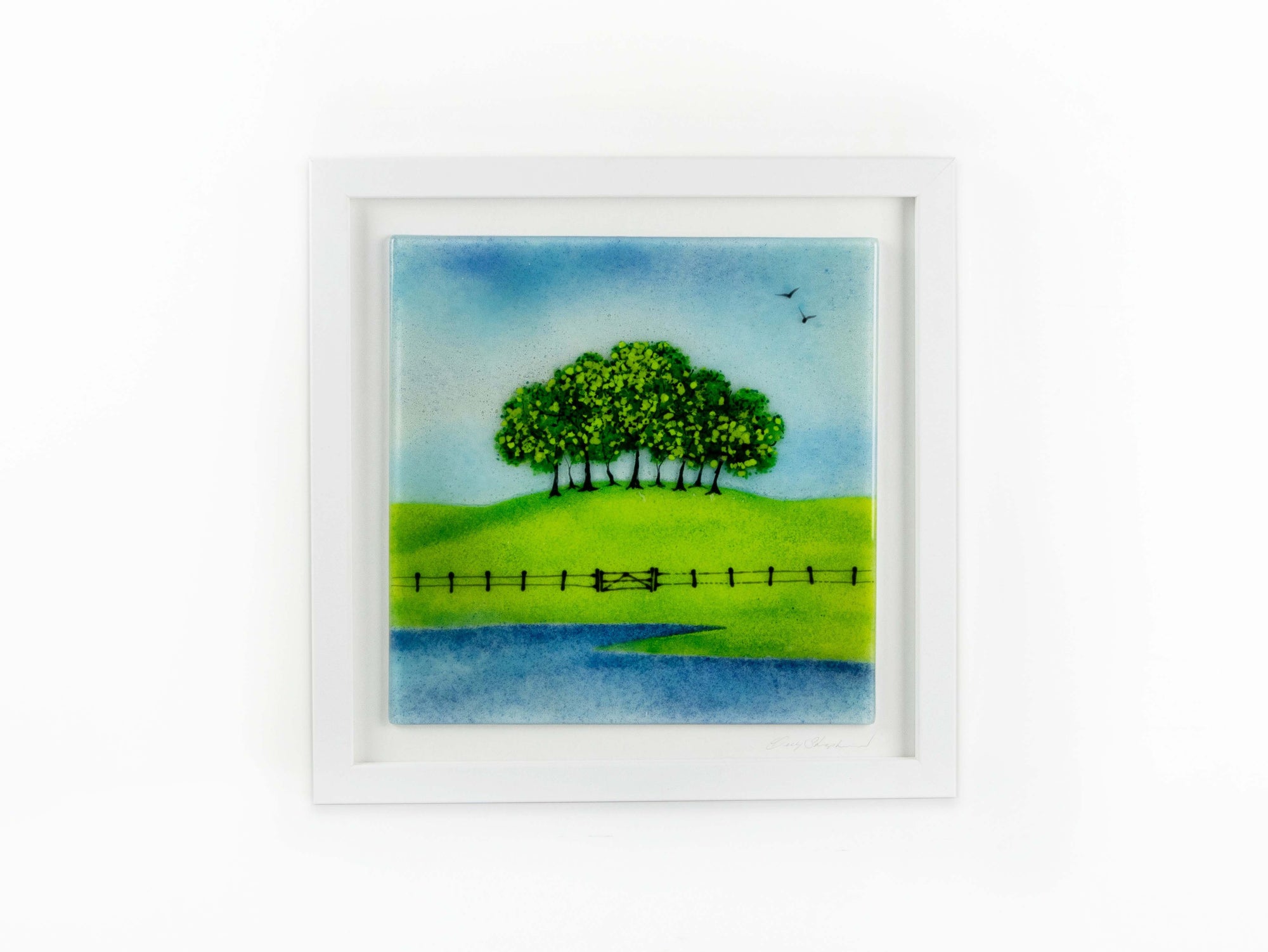 Artisan Nearly Home Trees Large Art Frame - Summer Hills