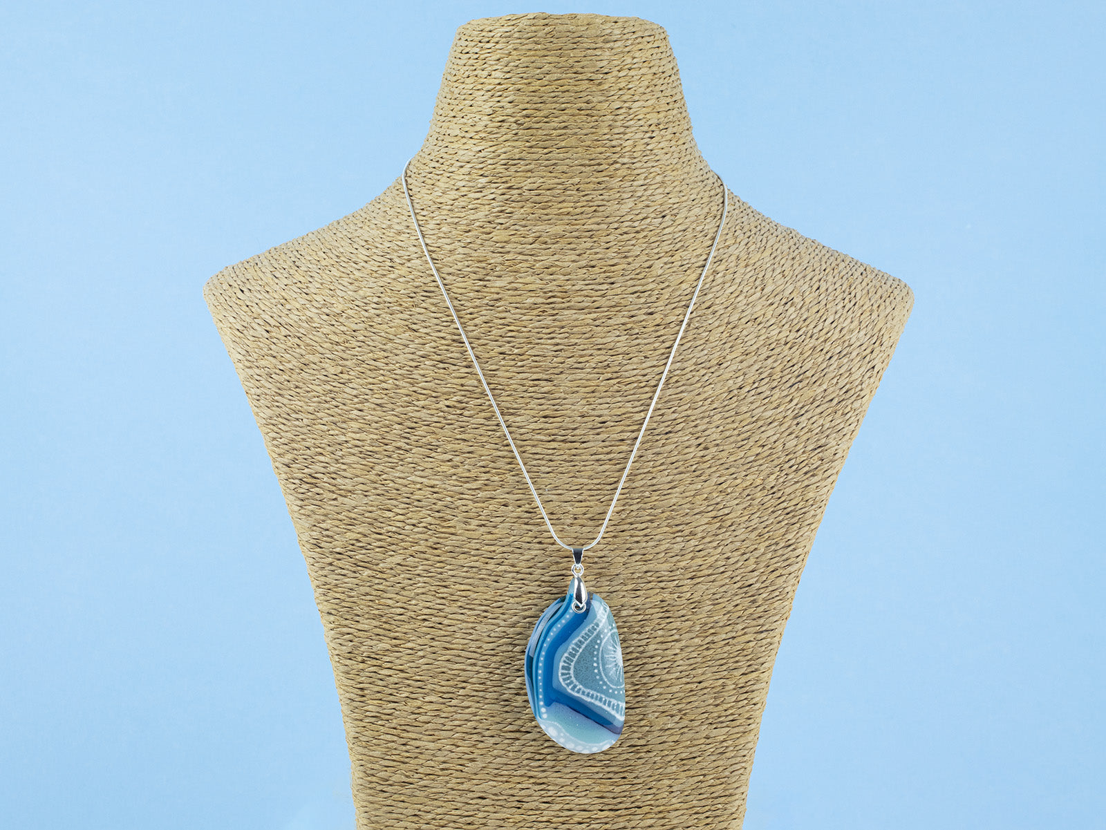 Signature Large Gem Pendant - River Stone