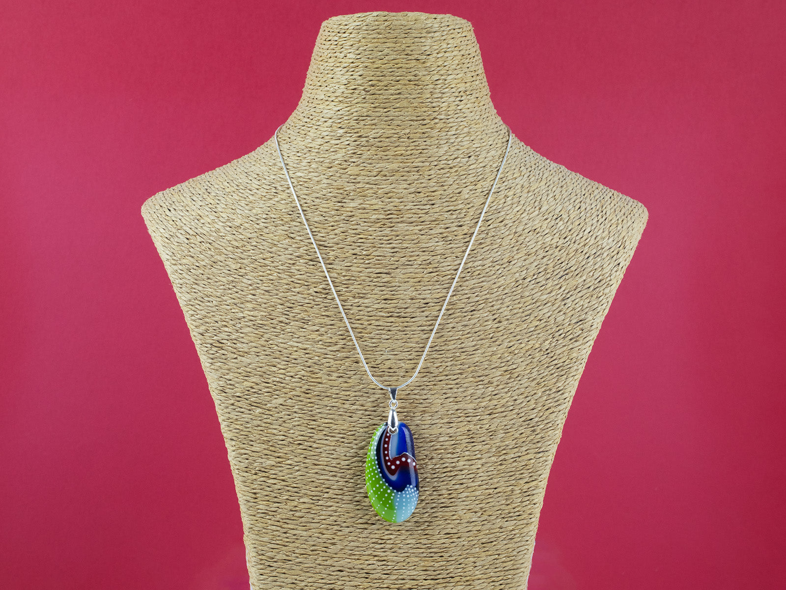 Signature Medium Gem Pendant - Sea Meadow