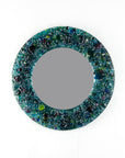 Artisan Beachcomber 38cm Round Mirror - Teal