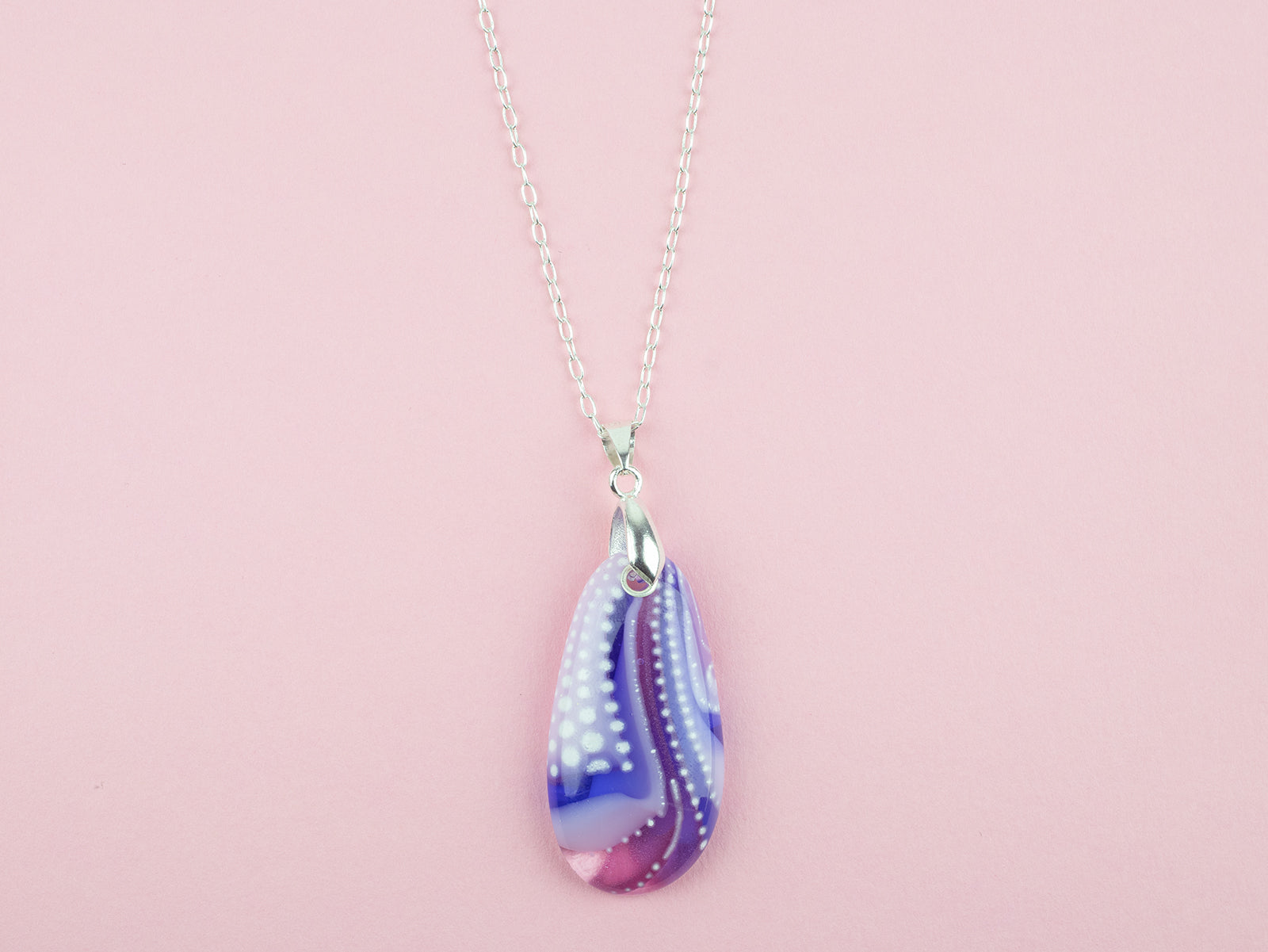 Signature Medium Gem Pendant - Foxglove Fusion