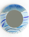 Artisan Pastel Waves 50cm Round Mirror