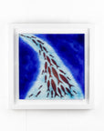 Artisan Swimming Fish Large Art Frame - Royal Blue A