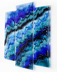 Artisan Atlantic Blues Staggered Triptych