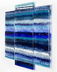Artisan Blue Paradise Staggered Triptych