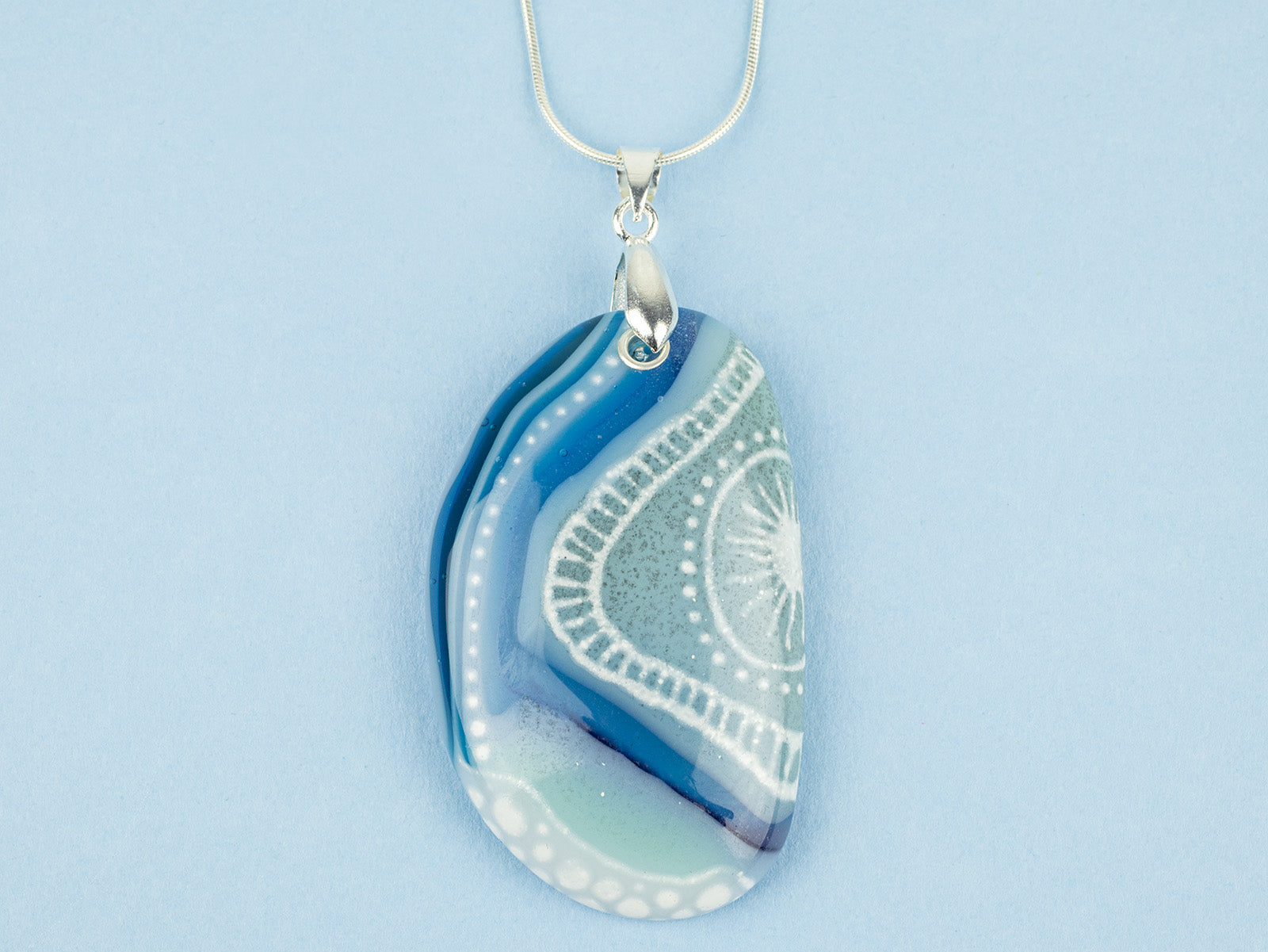Signature Large Gem Pendant - River Stone