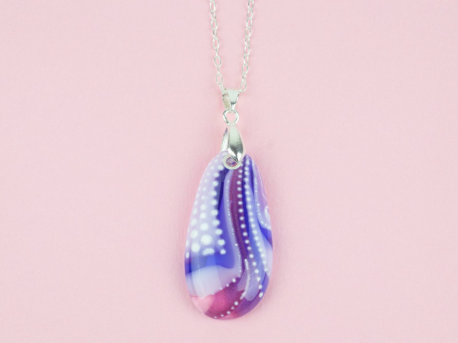 Signature Medium Gem Pendant - Foxglove Fusion