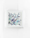 Shoaling Fish Amethyst Sea Medium Art Frame