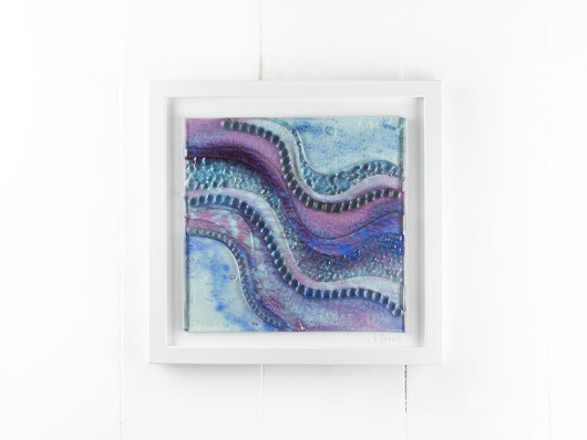 Artisan Amethyst Waves Large Art Frame - B
