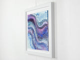 Artisan Amethyst Waves Large Art Frame - B